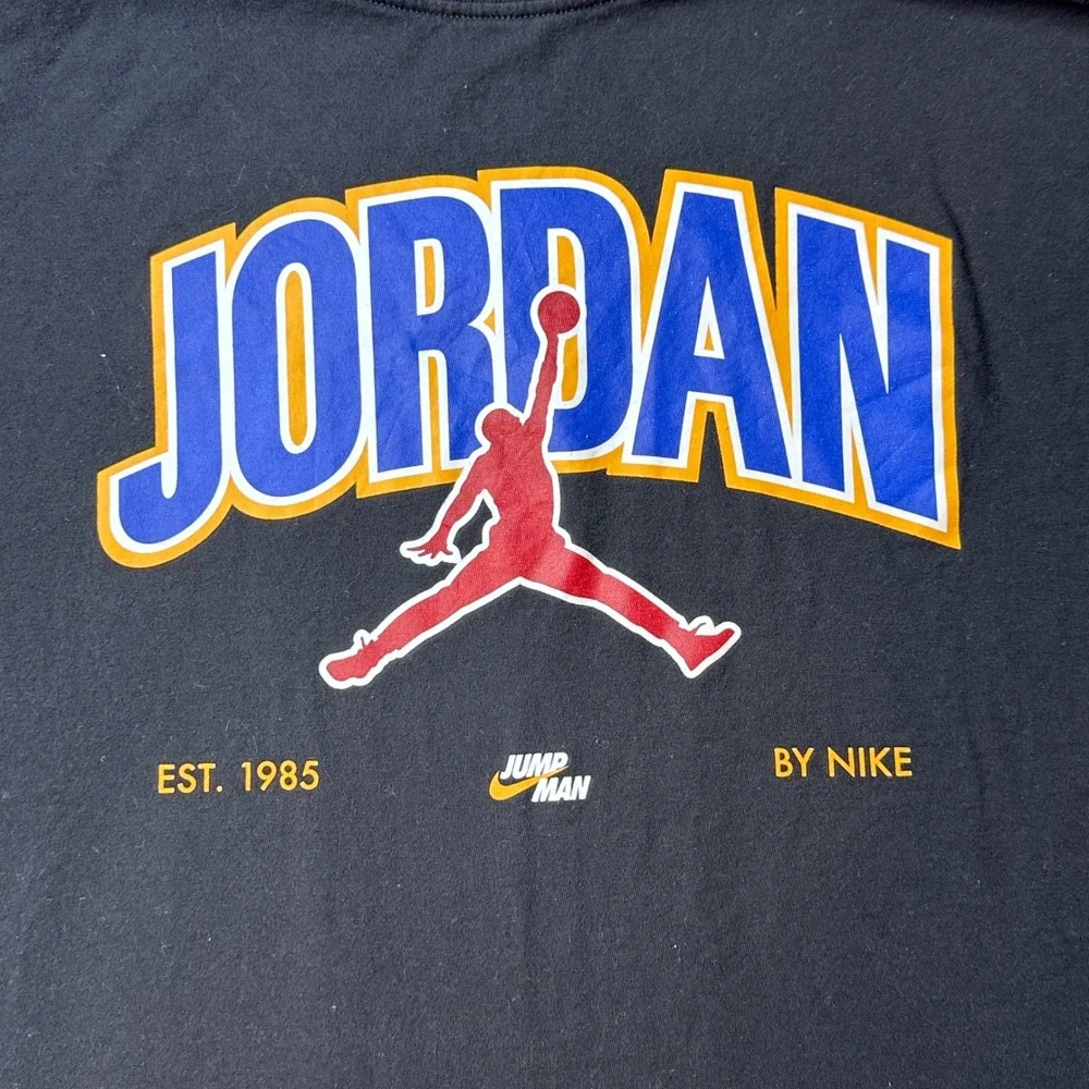Jordan T-Shirt Mens 2XL Black Jumpman Est. 1985 Graphic Tee 363277-00A
